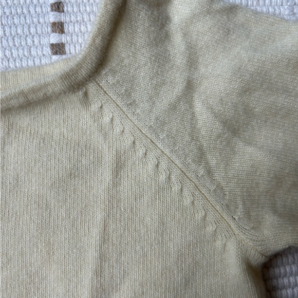 Designer vintage Chaiken and Capone pale yellow sweater top - Picture 6 of 7